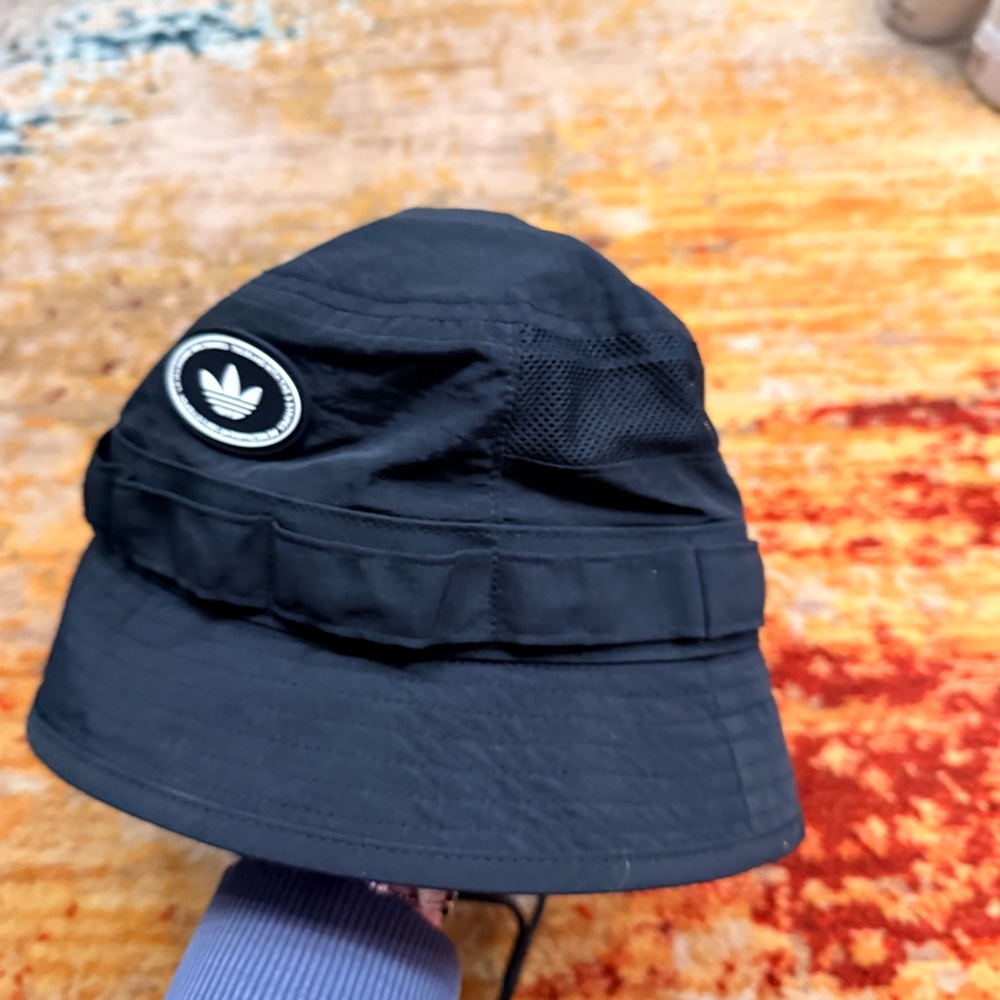 Adidas black Bucket Hat with Logo - Picture 5 of 7